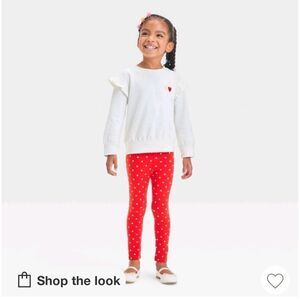 Nwt Cat & Jack Girls Long Sleeve Sweatshirt and Legging Pant Size 2T